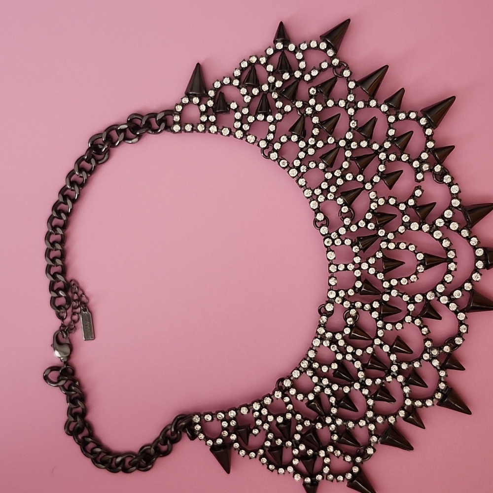 BaubleBar Black and Silver Statement Necklace - Picture 2 of 3
